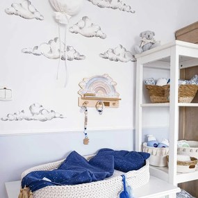 Samolepka do detskej izby jarné mraky 70x50 cm