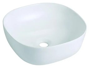 Bathco 4071 - Umývadlo na dosku OLEA 41x41 cm porcelán/biela