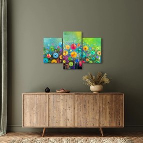 Obraz - Abstraktné kvety (90x60 cm)