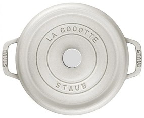 Staub Cocotte hrniec okrúhly 24 cm/3,8 l biela hľuzovka, 11024107
