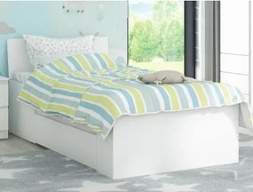 Posteľ so zásuvkami Carlos 90x200, biela%