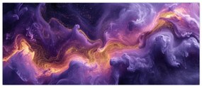 Obraz - Fialová hmlovina (120x50 cm)