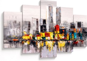 Obraz - Maľba veľkomesta (150x105 cm)