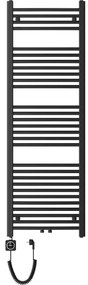 Mexen Ares, elektrické vykurovacie teleso 1500x500 mm + vykurovacia tyč 600 W, čierna, W102-1500-500-6600-70