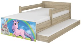 Raj posteli Detská posteľ " Rozprávkovej krajiny " MAX XL borovica nórska