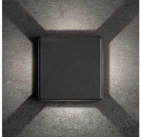 Kanlux 39181 - LED Vonkajšie nástenné svietidlo REFAZI LED/6W/230V IP54 antracit