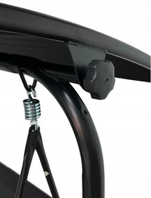 Záhradná hojdačka 4006D pre 3 osoby – zlatohnedá