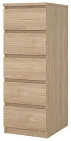 Komoda v dekore duba v prírodnej farbe 40x111x50 cm Naia – Tvilum