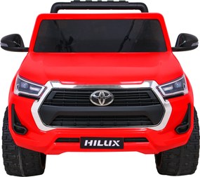 Ramiz Elektrické auto Toyota Hilux pre deti červené + pohon 4x4 + diaľkové ovládanie