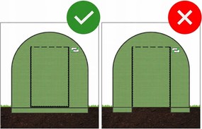 Garden Line 4-dielny zelený fóliový záhradný tunel NEW SOLUTION 4 x 2,5 x 2 m