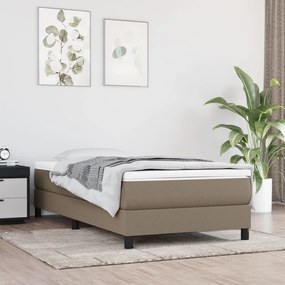 Boxspring posteľ s matracom sivohnedý 100x200 cm látka 3144057