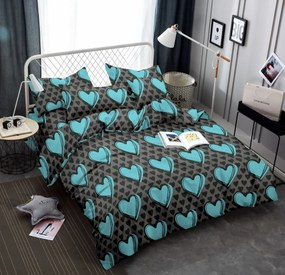 Obliečky z mikrovlákna KASUGA tyrkysové Rozmer obliečky: 70 x 90 cm | 140 x 200 cm