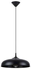 Sollux SL.1330 - Luster na lanku GINA 1xE27/15W/230V pr. 38 cm čierna