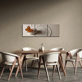 Obraz - Pokoj na duši (s hodinami) (90x30 cm)