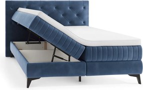 Posteľ Lusaka 180x200 cm, námornická modrá látka