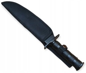 Pronett 1400 Taktický nôž FOXTER Survival 34,5 cm - čierny