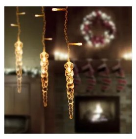 LED Vianočný vonkajší záves 180xLED 3,5x0,7 m IP44 teplá biela