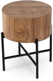 PROXIMA.store - Minimalistický okrúhly konferenčný stolík CEVES FARBA: čierna