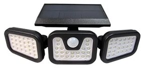 LED solárny reflektor so senzorom LED/15W/3,7V 2400 mAh IP54 4500K