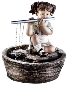 Weltbild Záhradná fontána Dievča s flautou Sara