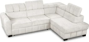 Rohová sedacia súprava Rico, pravá, sivá - aragon 90