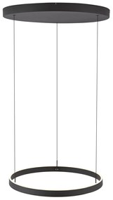 Dizajnové závesné svietidlo čierne s 3-stupňovým stmievaním - Titmus