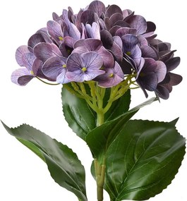 Artificial Flower Hydrangea 68 Cm Purple Plastic - 16*15*68 cm