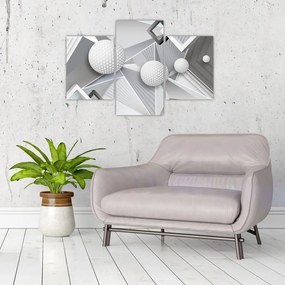 Geometrický abstraktný obraz (90x60 cm)