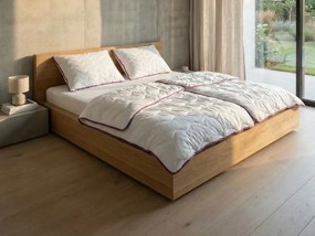 Celoročný paplón prešívaný STELLA LAVENDER 140x200 cm, biely