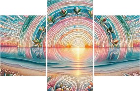 Obraz – Mozaika zapadajúceho slnka (90x60 cm)