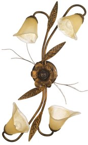 ONLI - Stropné svietidlo ALGA 4xE14/6W/230V bronzová