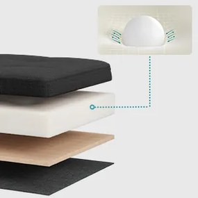 Taburet Lofe s úložným prostorem černý