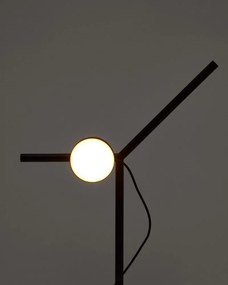 Čierna kovová LED stolová lampa so stmievačom (výška 61,5 cm) Orey – Kave Home