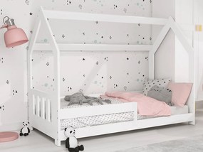 Detská posteľ DOMČEK D5C 80x160cm masív biela