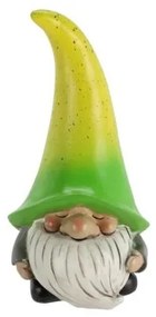 Spiaci škriatok s zeleno-žltou čiapkou 23 cm
