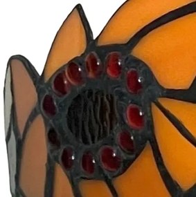 Tiffany nástenná lampa vitážová Prezent SUNFLOWER 31*15