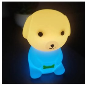 LED RGB stmievateľné dobíjacie detské nočné svetlo LED/2,5W/5V 3000K 1200 mAh pes