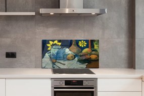 Sklenený obklad do kuchyne art zátišie 125x50 cm