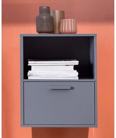 Sivý nástenný nočný stolík Keep by Hammel