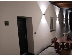 LED Vonkajšie nástenné svietidlo LED/12W/230V IP54 biela