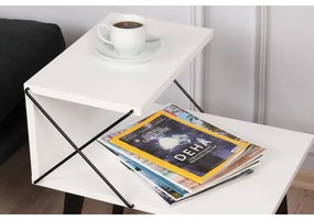 Nočný stolík CROSS 55x50 cm biela