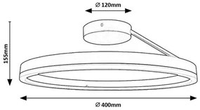 Rabalux ISAURE LED stropné svietidlo 71302