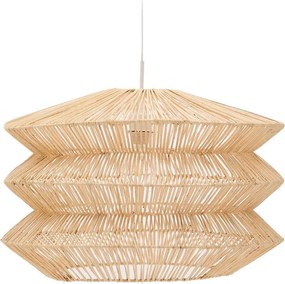 Závesné svietidlo v prírodnej farbe s ratanovým tienidlom Dakit – Kave Home