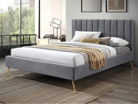Čalúnená manželská posteľ Blues New, Rozmer postele: 180x200, Farby:: Sivý aksamit CFF0007-02