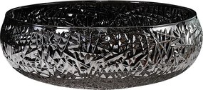 BPS-koupelny Sklenené umývadlo na dosku HYD-BRT4-BL-410 41x12 cm, čierne lesk