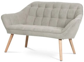 BONTEC Dvojmiestna pohovka, sivá, látka, AK-322 GREY2 Farba: Strieborná