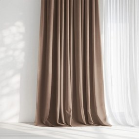 Goldea dekoračný záves marbella - moka 240x135 cm
