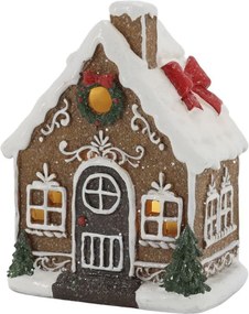 Perníkový domček s LED svetielkami Noël Gingerbread – 10*7*13 cm