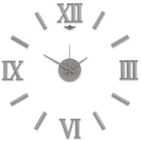 Nalepovacie nástenné hodiny, MPM 3770.70, strieborné, 60cm