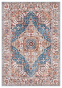 Modro-červený koberec Nouristan Sylla, 160 x 230 cm